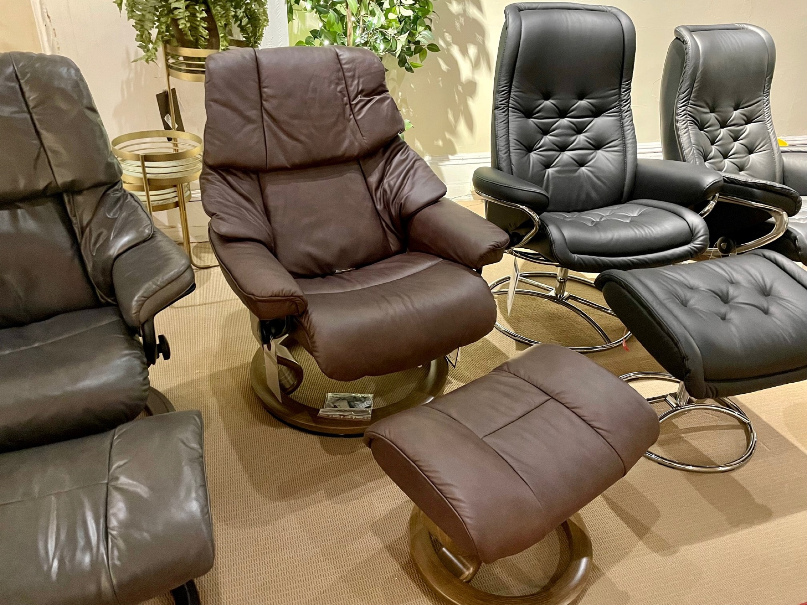 Stressless Chair & Ottoman