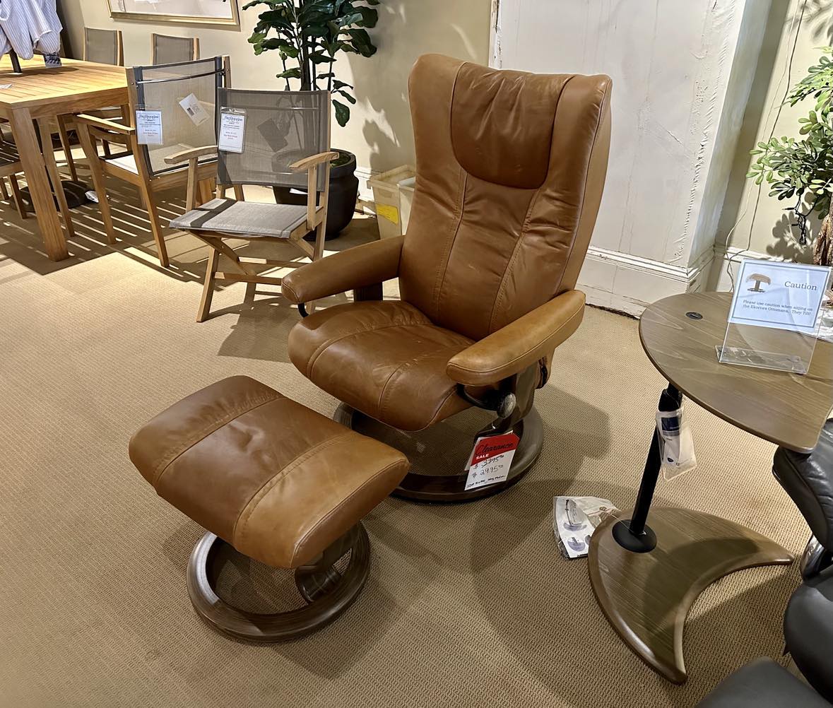 Stressless Chair & Ottoman