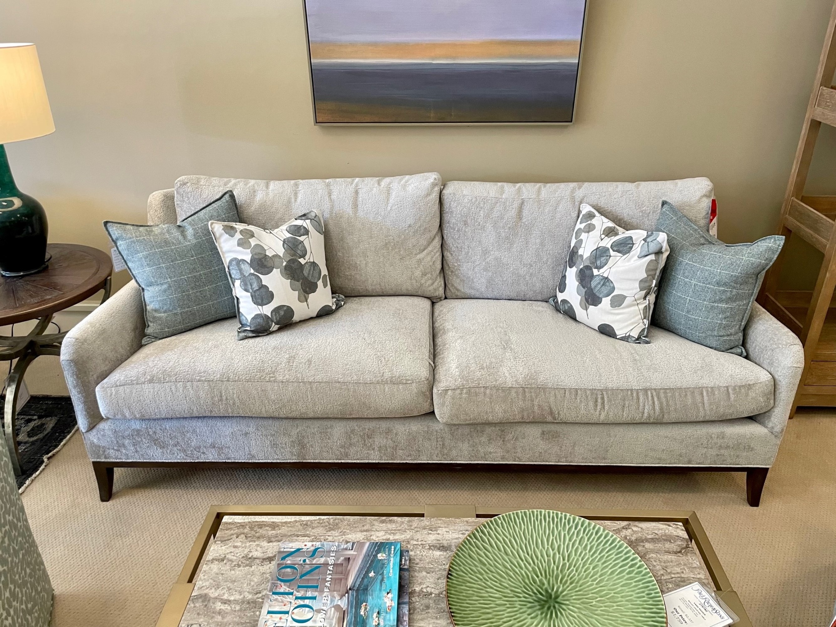 Vanguard Fisher Sofa in Navada Granite Fabric