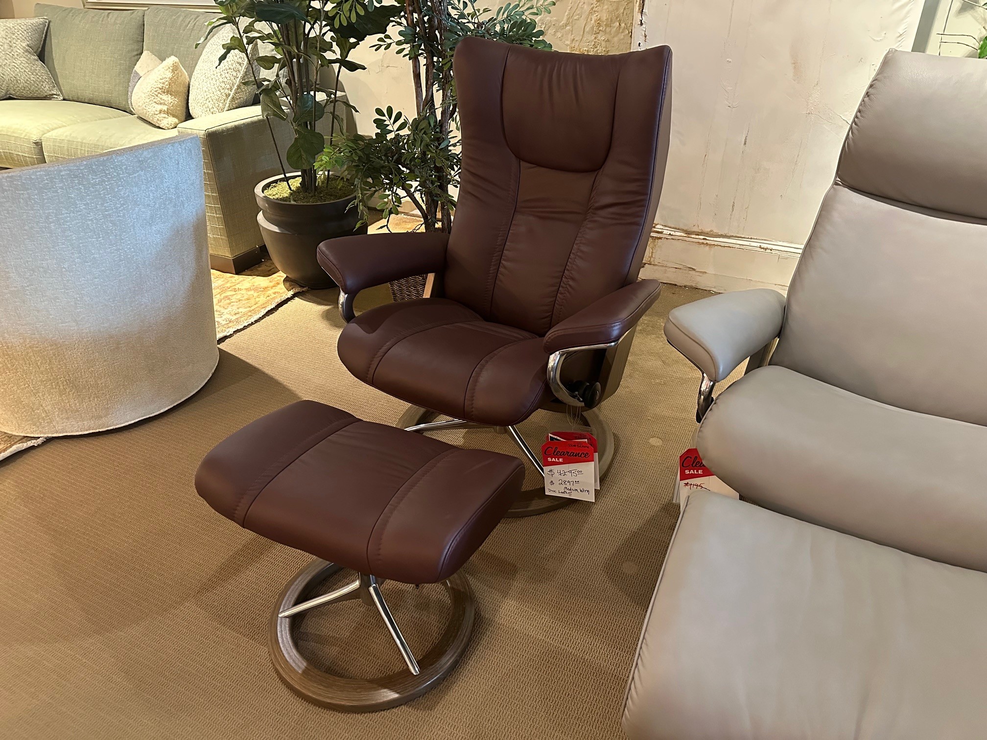 Stressless Chair & Ottoman